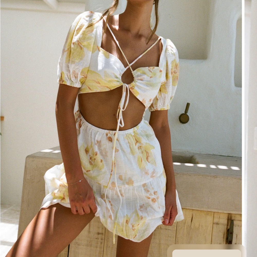 Sabo Skirt Aquaria Dress in Lemon Bouquet